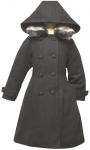 Girls Dressy Coat-(Black, Dark/Navy)